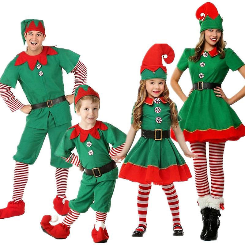 Christmas Parent-child Dress Up, Christmas Elf Dress Up