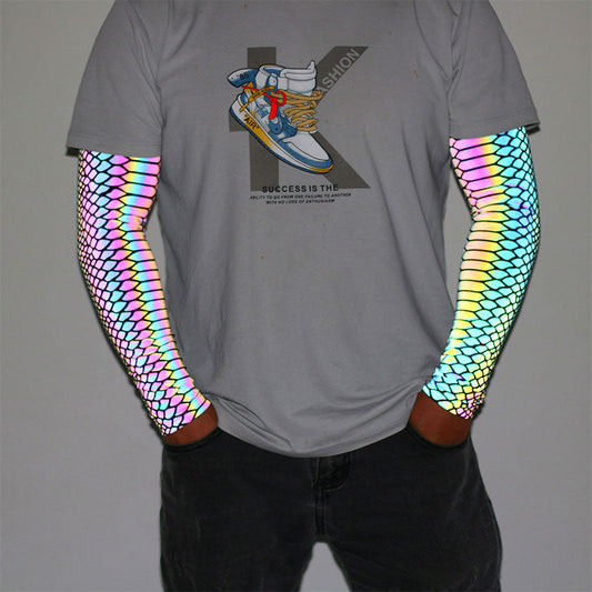 Glowing Reflective Arm Sleeves