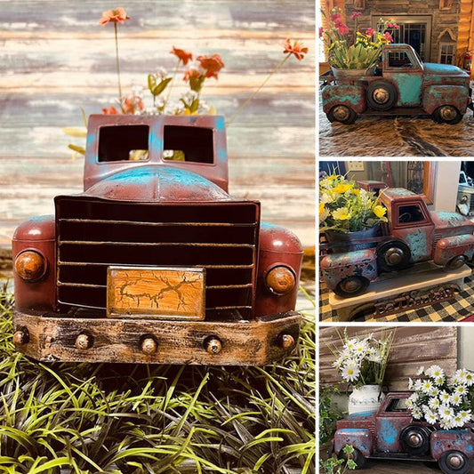 🎉Rustic Farmhouse Rusty Truck
