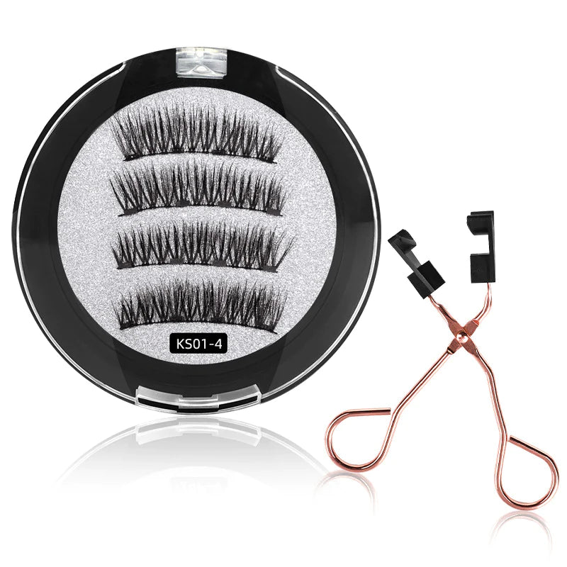 European And American Curling Magnetic False Eyelashes Set