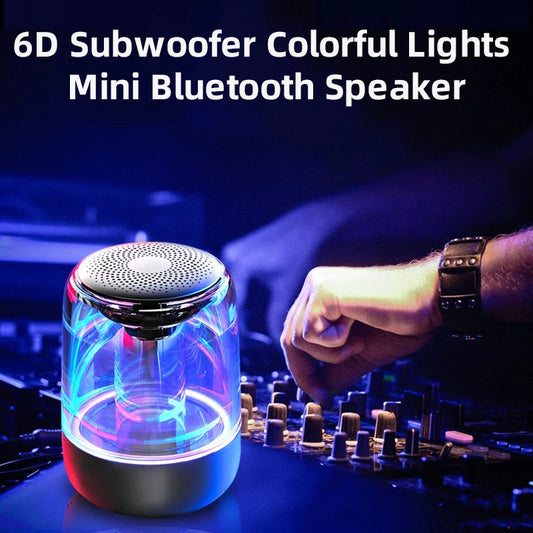 6d Subwoofer Colorful Lights Mini Bluetooth Speaker