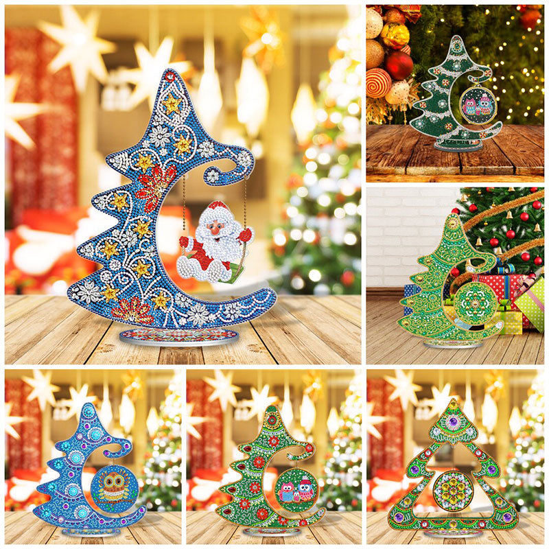 Crystal Christmas Tree Ornaments - 5D DIY Diamond Crafts