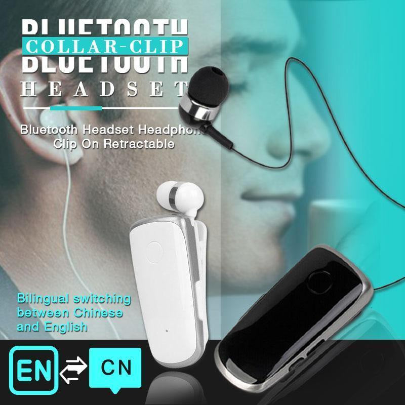Collar-clip Bluetooth Headset