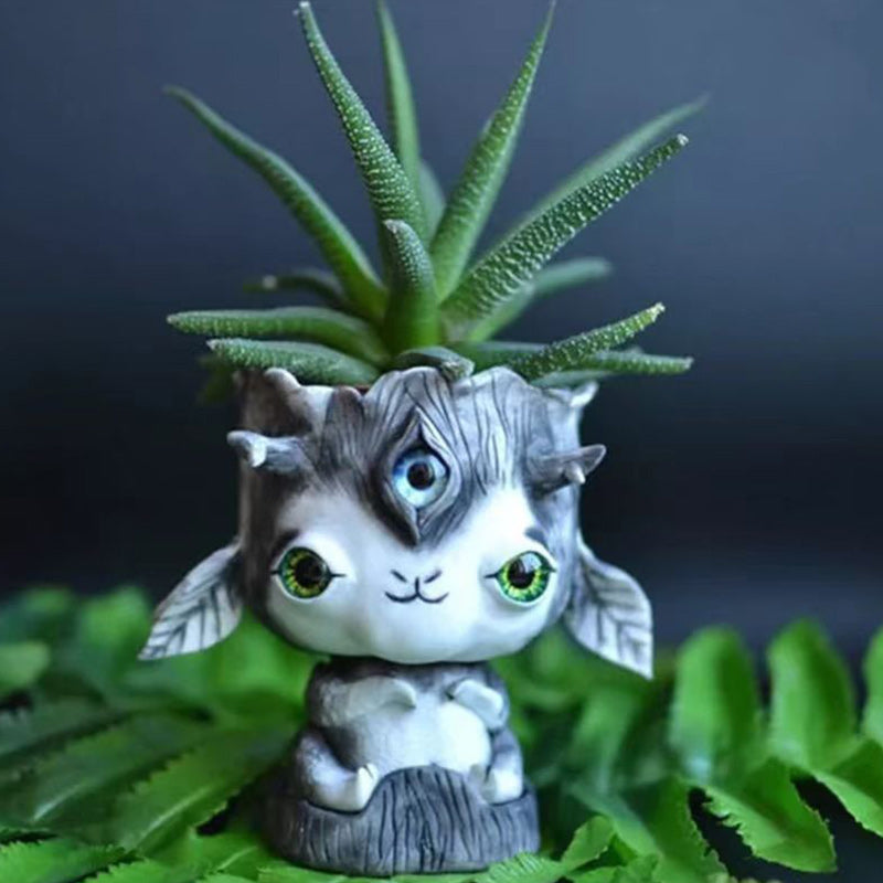 Cute Succulent Planter and Tiny Air Plant Holder Snails