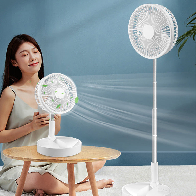 Stand Fan, Folding Portable Telescopic USB Fan