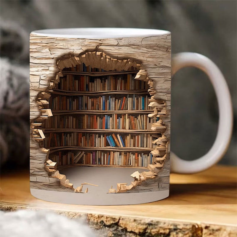 3D Note Library Mug