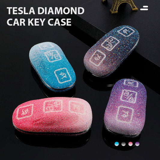 Tesla Diamond Car Key Case