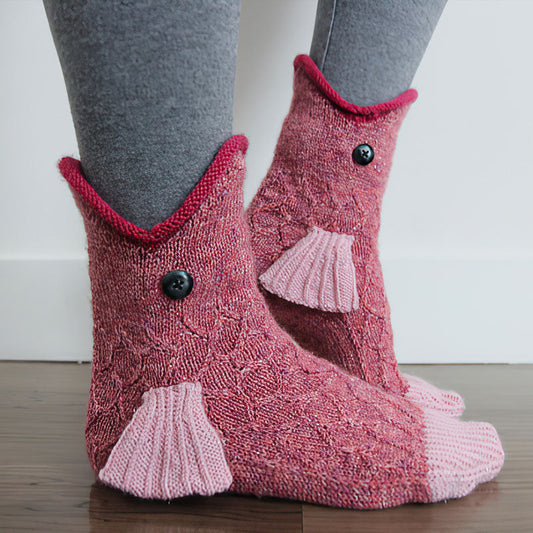 Knitted Crocodile Socks