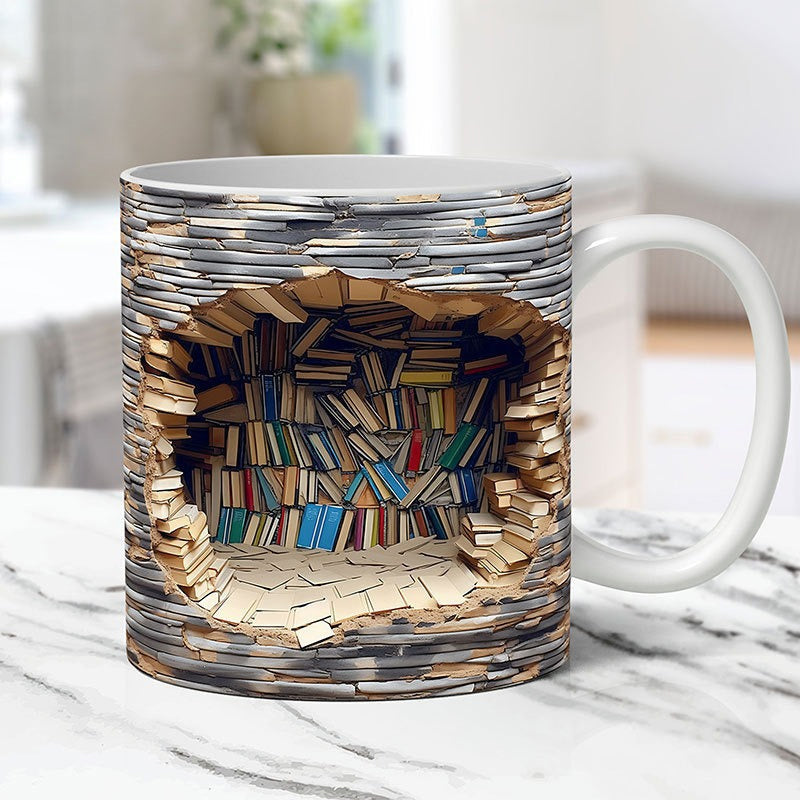 3D Note Library Mug
