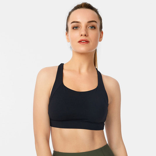 Cross Back Strappy Sports Bra