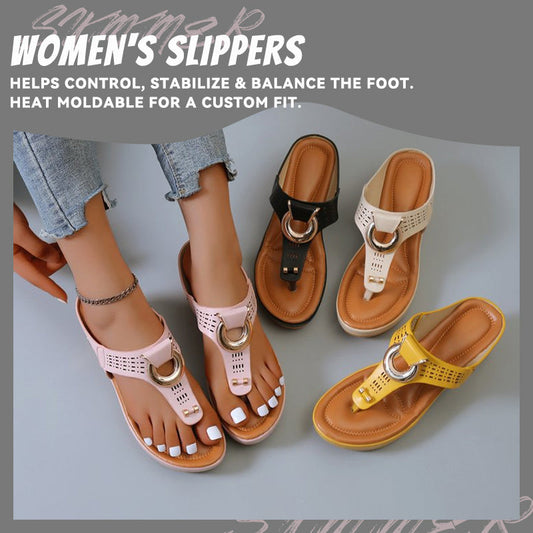 Rome Summer Women Flip Flops Wedges Thick Slippers