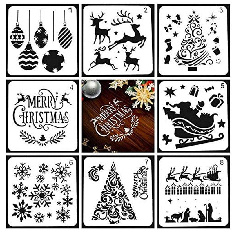 Christmas DIY Drawing Stencils