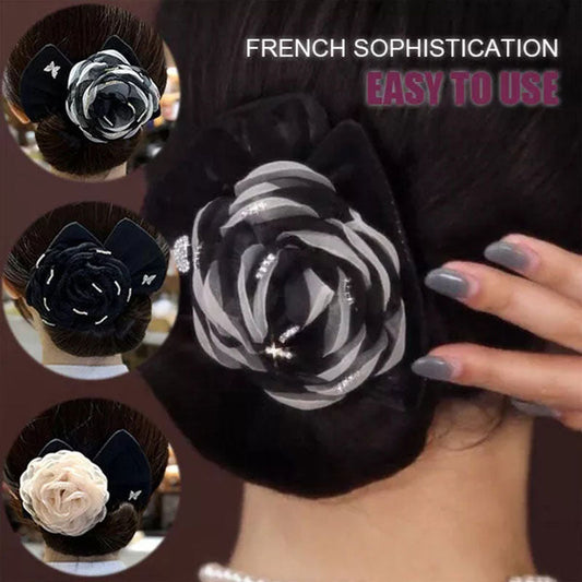 Camellia Lazy Person Twisting Hair Artifact