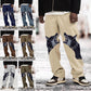 Men Fashion Printed Dog Head Long Trousers