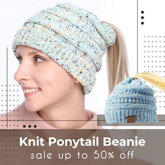 Knit Ponytail Beanie