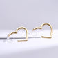 Heart Clip Hoop Earrings
