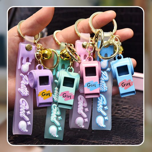 Creative Alloy Whistle Keychain