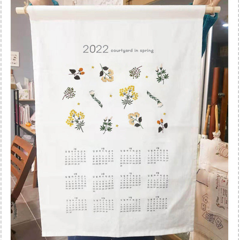 Blank Diy 2022 Calendar For Embroidery