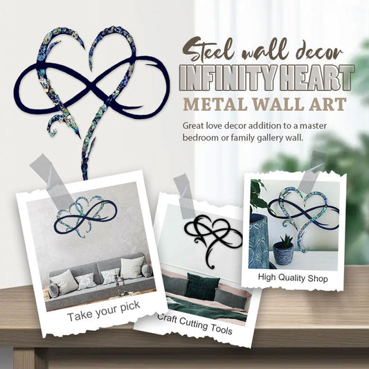 💞Infinity heart-Steel wall decor Metal Wall art