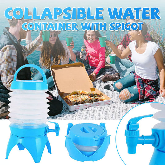 Collapsible Water Container with Spigot