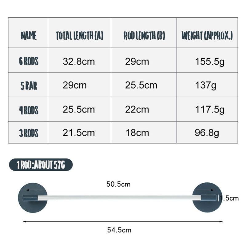 Wall Mounted Rotating Towel Rack No-Punching