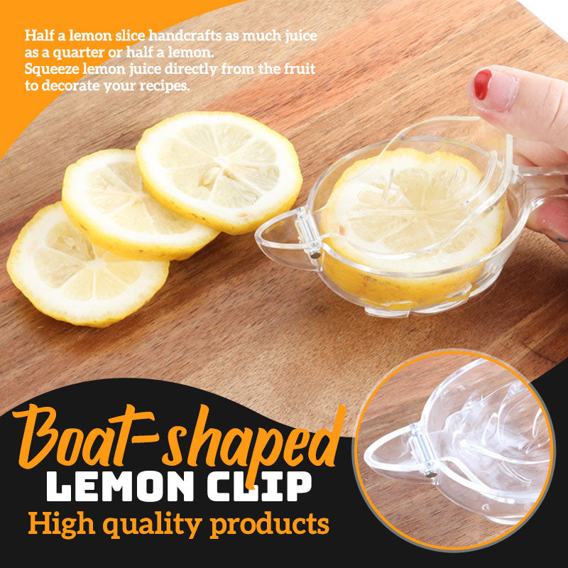 🍋 Acrylic Boat Shaped Lemon Squeezer clip