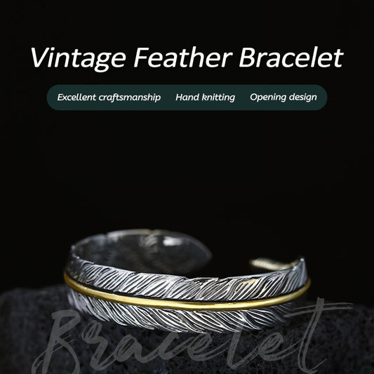 Vintage Feather Bracelet