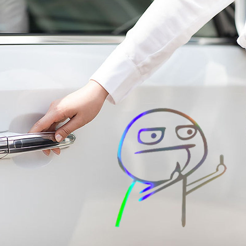 Middle Finger Funny Car Sticker