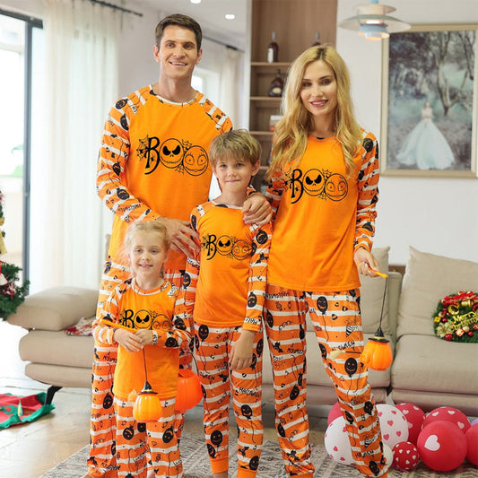 Funny Ghost Halloween Family Pajamas Set