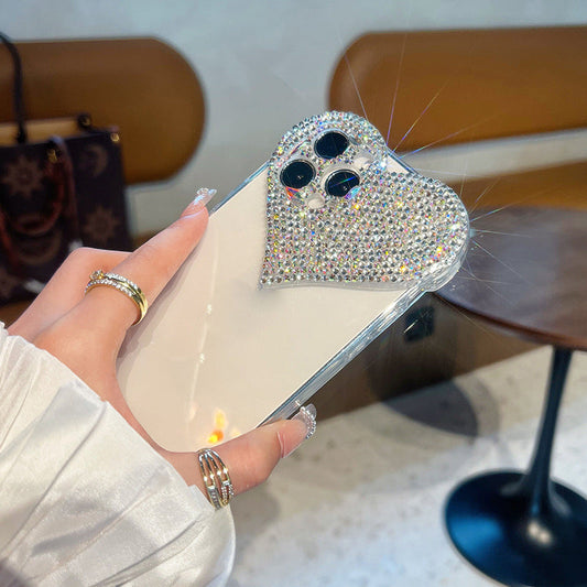 Lens Love Rhinestone Phone Case
