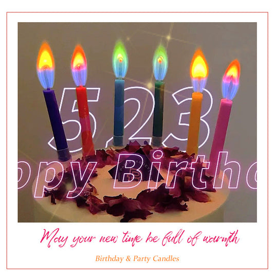 Multicolor Happy Birthday Candles (12 Count)