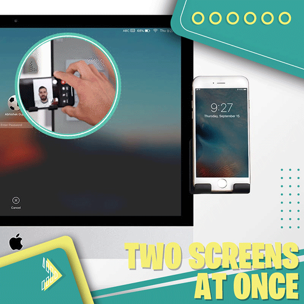 Laptop Side Phone Holder