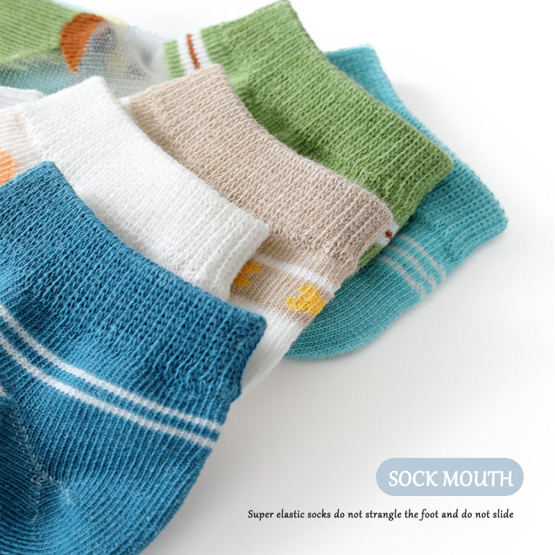 Children's Summer Thin Socks (five Pairs)