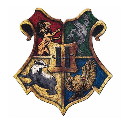 Harry potter-hogwarts badge-premium wooden jigsaw puzzle