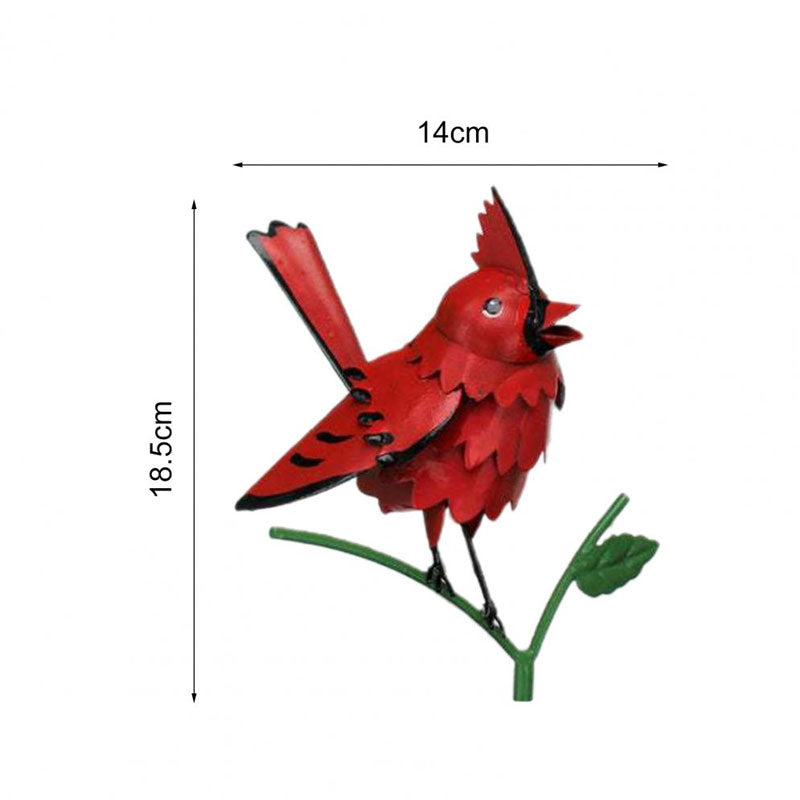 Outdoor Realistic Bird Decorations, Lovely Iron Art, Garden Animal Decorations
