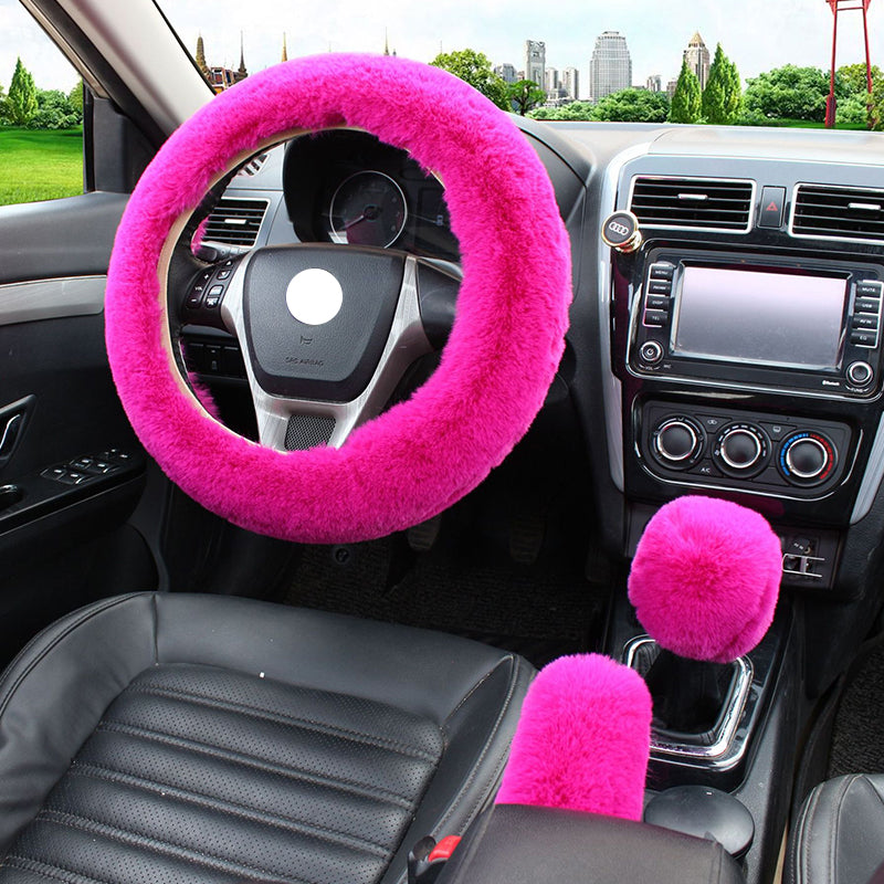 Steering wheel cover Gear cover Handbrake cover