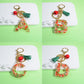 Christmas Theme English Letter Keychain