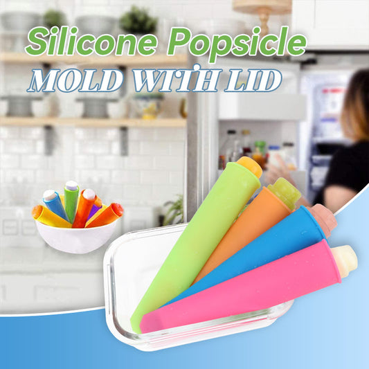 Silicone Popsicle Mold With Lid