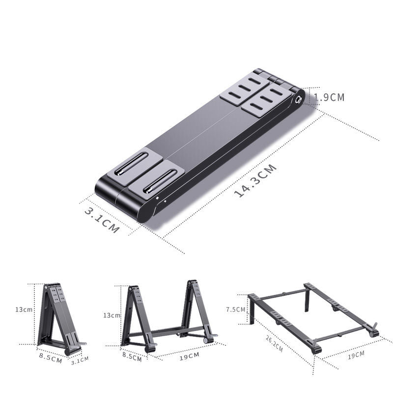 Portable Aluminum Foldable Laptop Stand