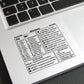 Keyboard Shortcut Stickers (4PCS)