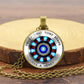 Iron Man Heart Time Stone Necklace