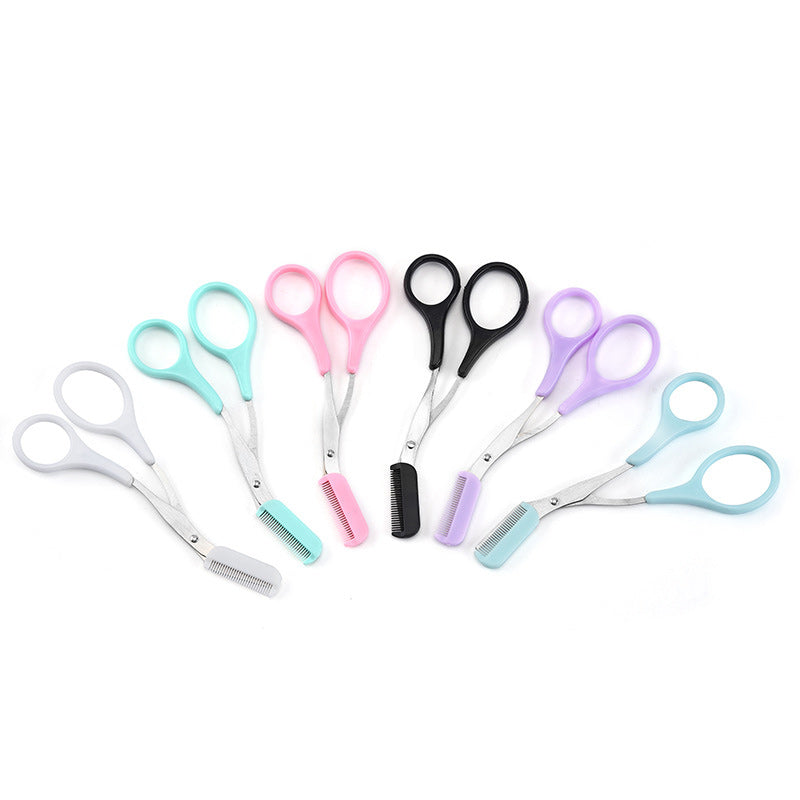 Eyebrow Trimmer Scissors with Comb