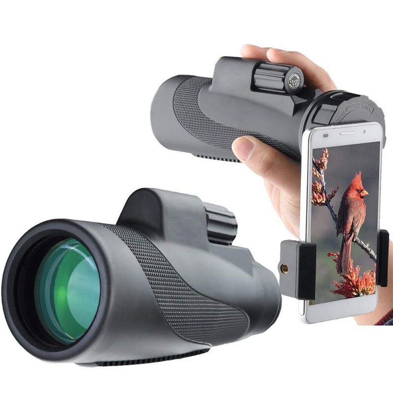 40×60 HD Monocular with Smartphone Holder