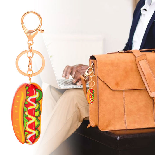 Acrylic Sausage Keychain