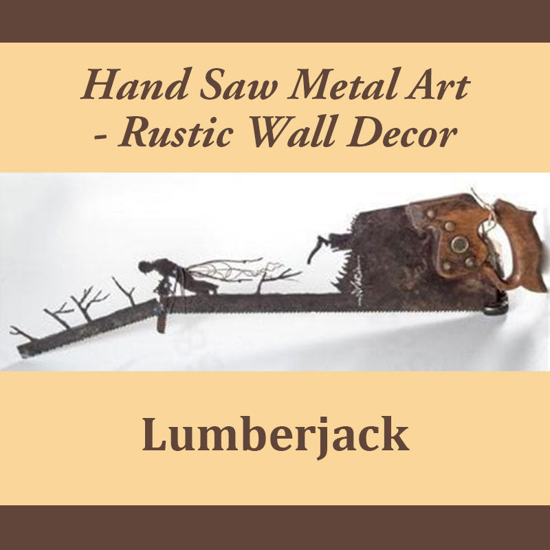🤓father's Day Unique Gift🎁Hand Saw Metal Art - Rustic Wall Decor