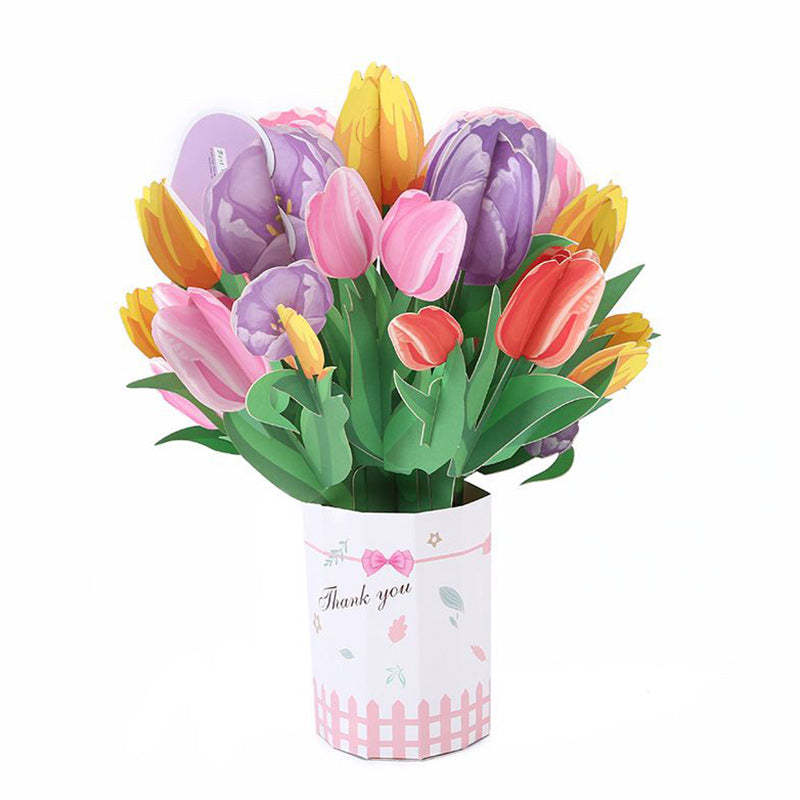 3D Bouquet, Popup Greeting Card