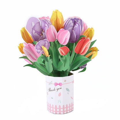 3D Bouquet, Popup Greeting Card