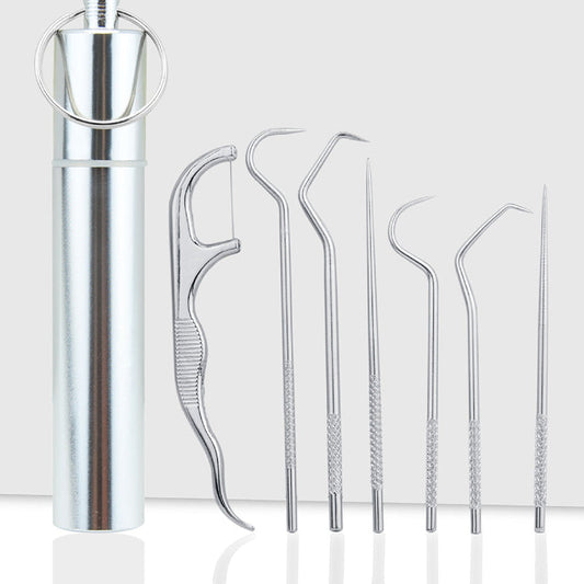 Stainless Steel Toothpick Set 7pcs