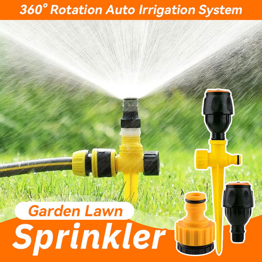 🔥360° Rotation Auto Irrigation System Garden Lawn Sprinkler