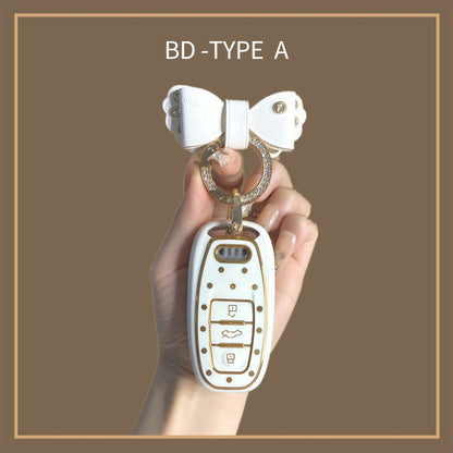 Suitable for Audi Polka Dot Key Case
